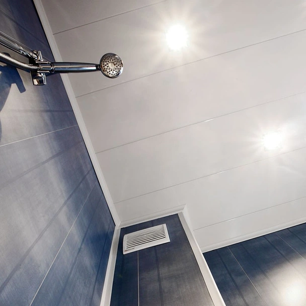 PVC ламперия 25х260 см 10 мм Бял лак без фуга DUMAPAN