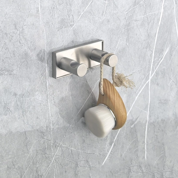 Двойна закачалка за баня Modena Brush INTER CERAMIC - Image 3