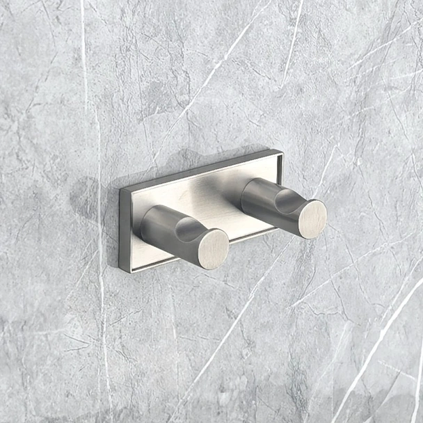 Двойна закачалка за баня Modena Brush INTER CERAMIC - Image 2