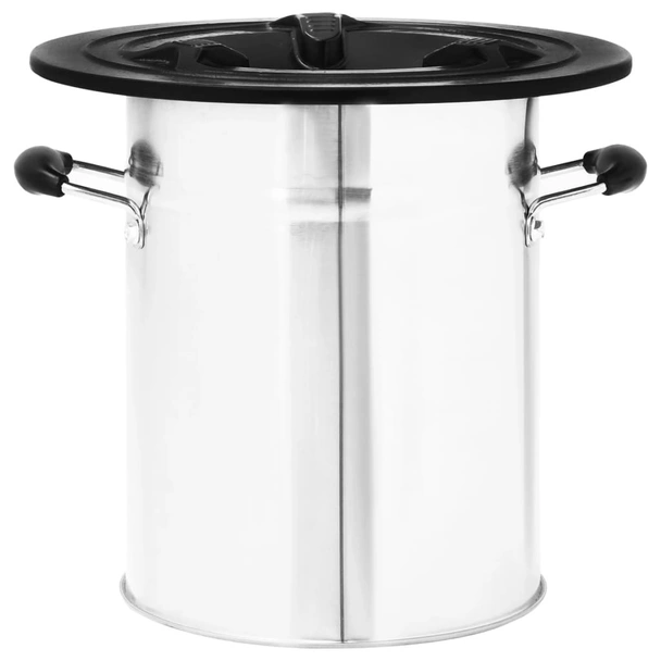 Къмпинг печка на дърва сребърна 51,5x35x30,5 см инокс - Image 7