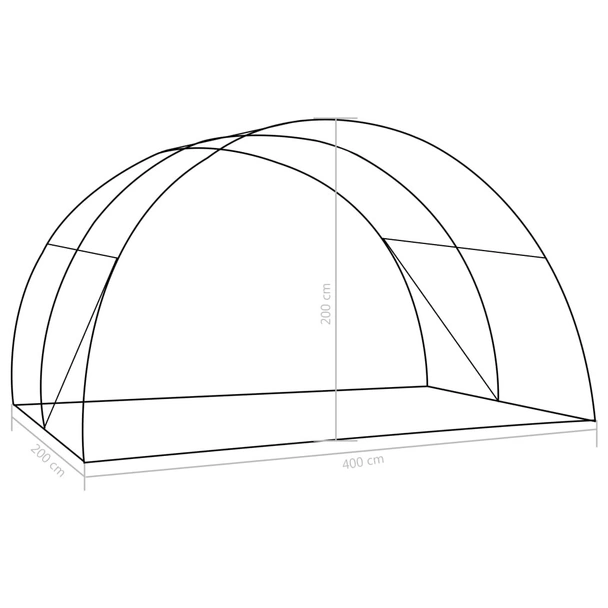 Оранжерия, градинска с 4 прозореца, 8 м², 4x2x2 м - Image 11