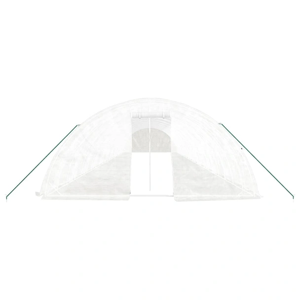 Оранжерия със стоманена рамка бяла 110 м² 22x5x2,3 м - Image 3