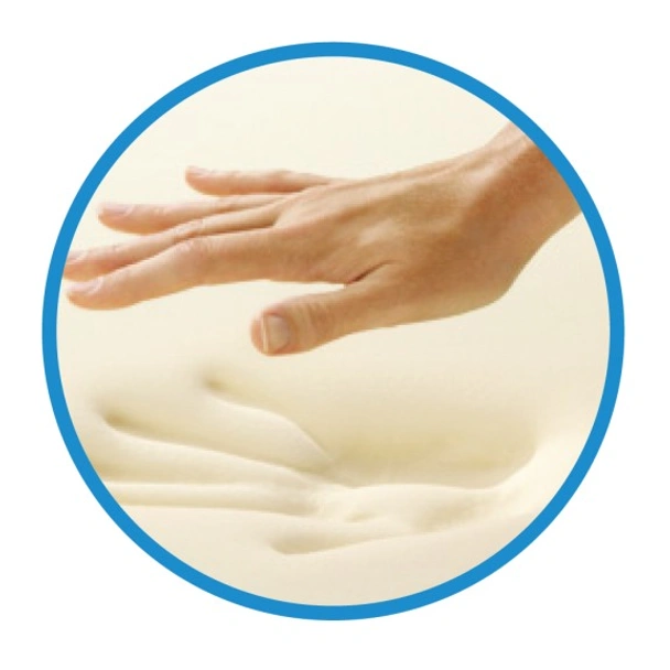 Постелка за баня 50x50 см - с мемори пяна  кафява - INTER CERAMIC - Image 2