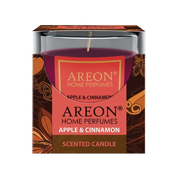 Ароматна свещ Ябълка и канела 120 гр AREON - Image 2