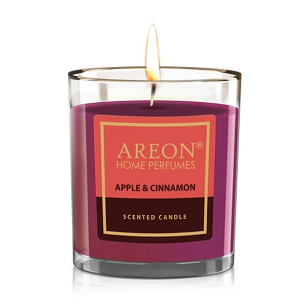 Ароматна свещ Ябълка и канела 120 гр AREON - Image 3