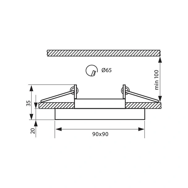 Декоративна луна със стъкло CRYSTAL SL421 BK - Image 2