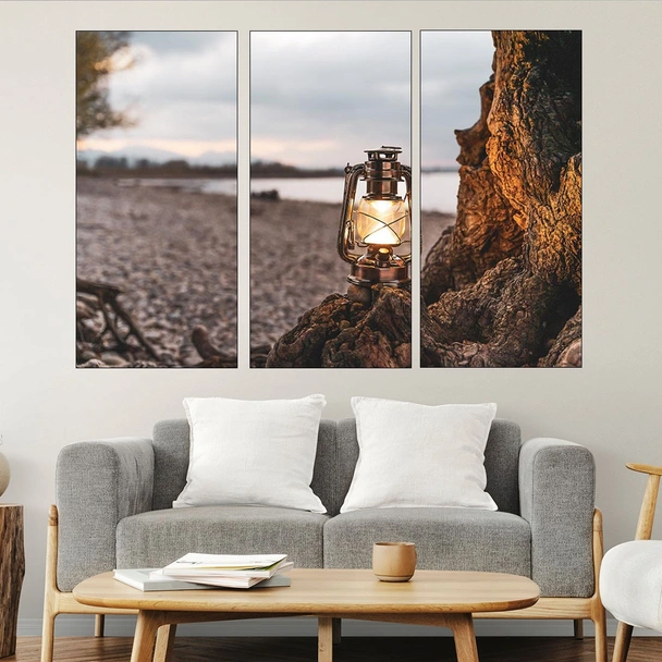 Газов фенер на плажа - картина пано за стена - Image 2