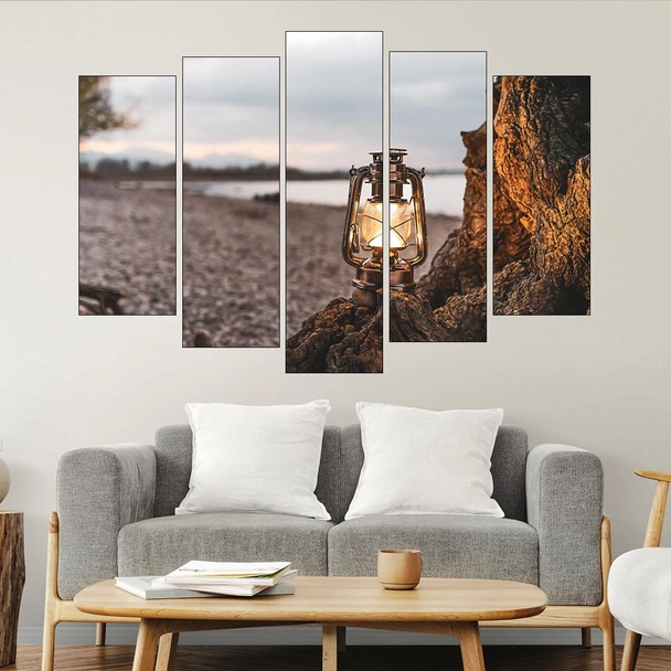 Газов фенер на плажа - картина пано за стена - Image 3