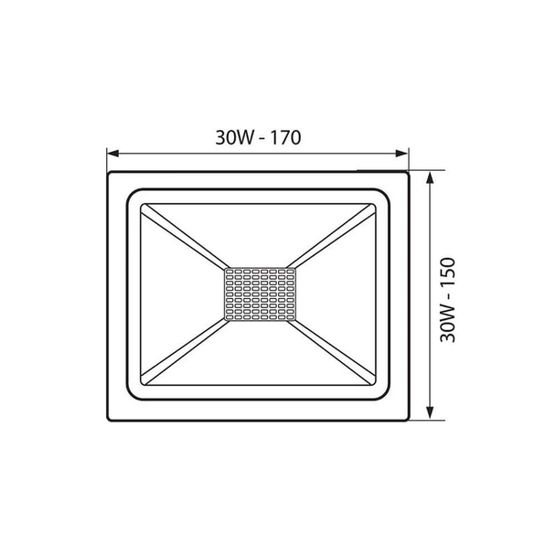 LED прожектор 30 W 4000K Trend VIVALUX - Image 2