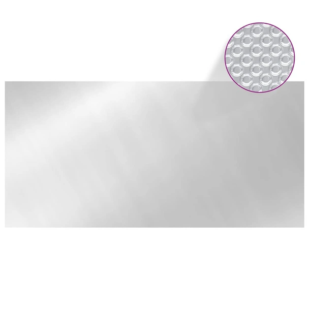 Покривало за басейн, сребристо, 450x220 см, PE - Image 2