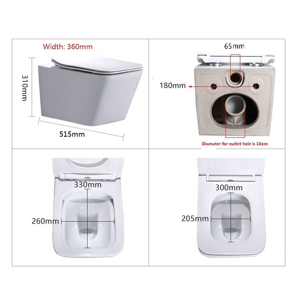 Стенна тоалетна чиния Карина ICC 5135MW INTER CERAMIC - Image 7