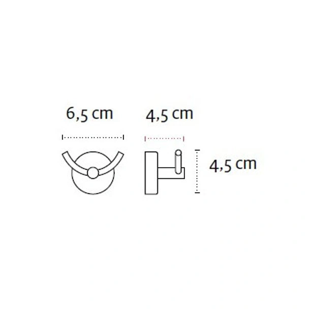 Двойна закачалка за баня Moderno Черен мат KAPITAN - Image 3