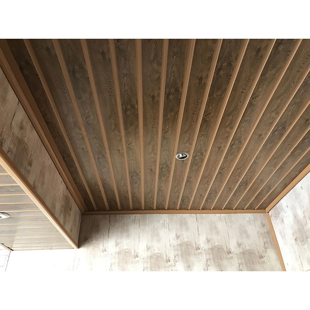 PVC ламперия 20х300 см 8 мм U-фуга Златен дъб DECOLINE - Image 4