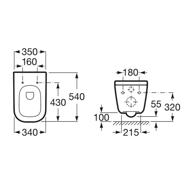 Тоалетна чиния окачена the gap roca - Image 2