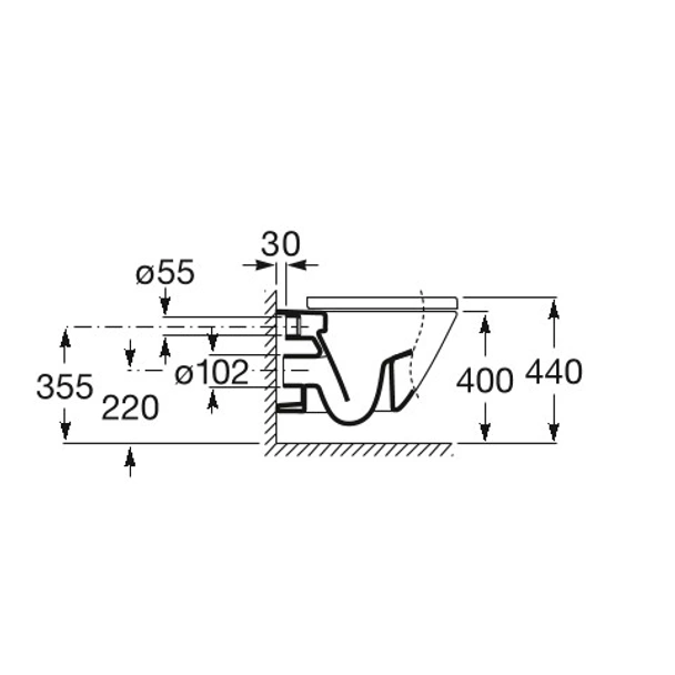 Тоалетна чиния окачена the gap roca - Image 3