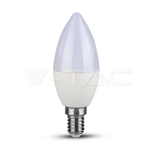 LED Крушка Свещ 5.5W E14 6400K - V-TAC