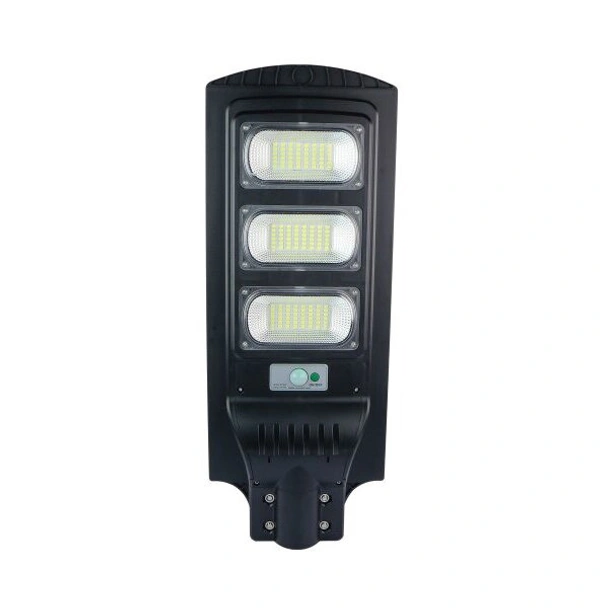 LED соларна улична лампа 15 W 6000 K IP65 черна OPTONICA