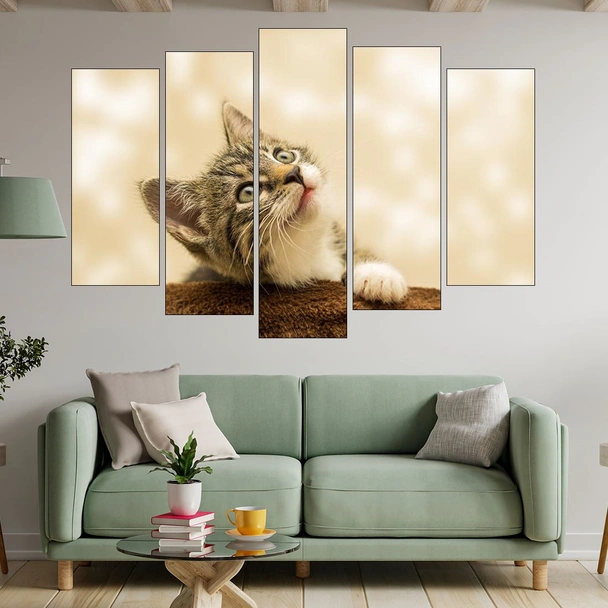 Малко коте - портрет - картина пано за стена - Image 3