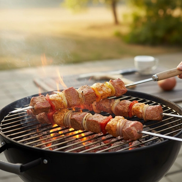 Метален шиш с дървена дръжка 65 см SIM-CHURRASCO - Image 2