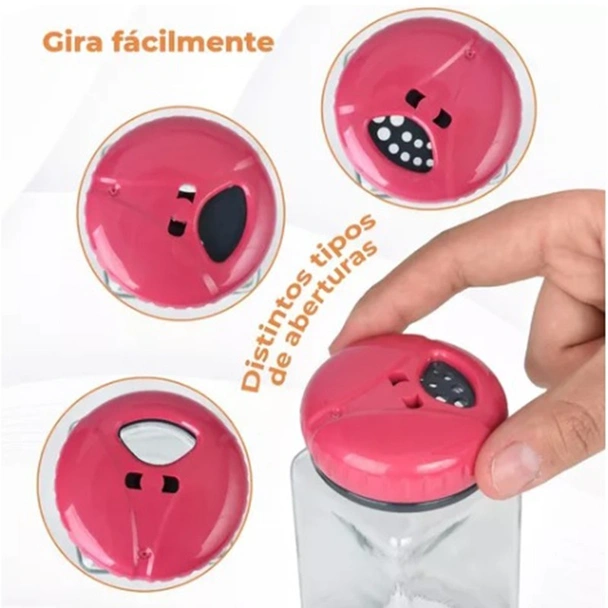 Стъклена квадратна солница 160 мл HEREVIN - Image 3