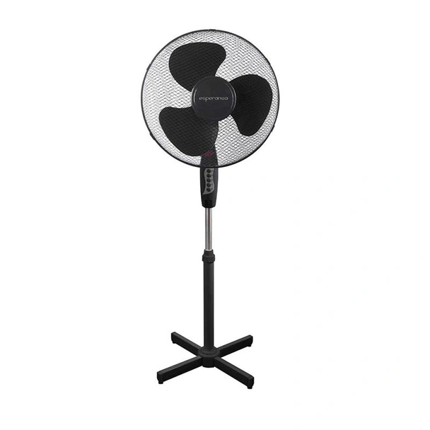 Вентилатор на стойка 40W, 40 см, 3 степени, черен, Sapir