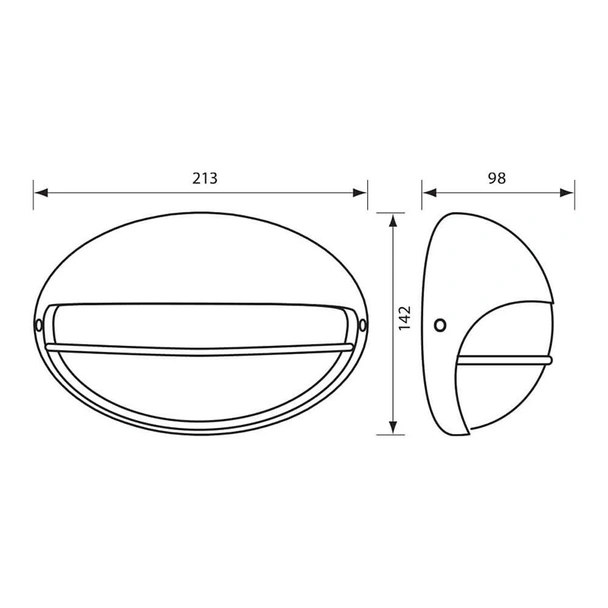 Влагозащитен аплик PETRA 60W VIVALUX - Image 2