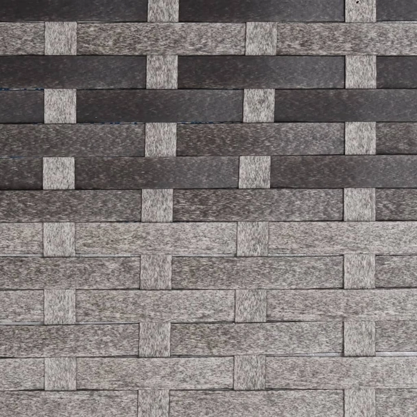 2-местна градинска пейка, сива, полиратан - VL364122 - Image 7