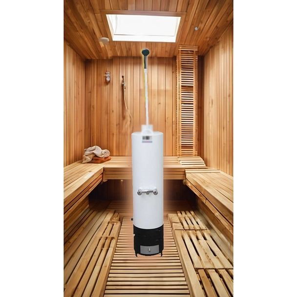 Бойлер на дърва със смесителна батерия и слушалка 80 л ТУСИМА-Т - Image 2