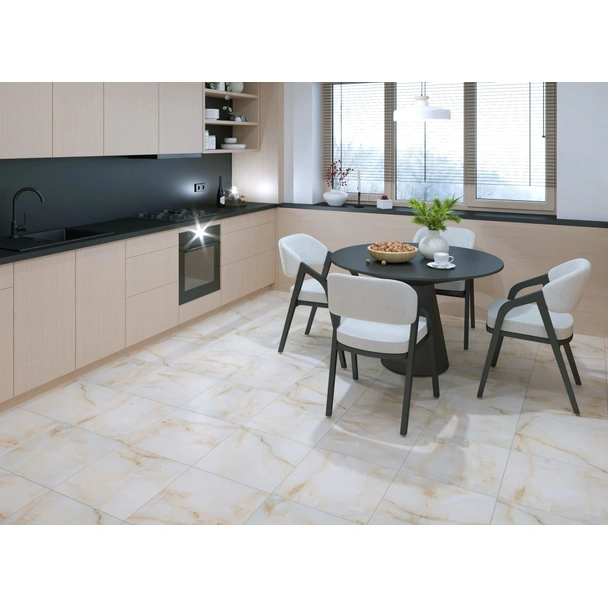 Гранитогрес 45.6x45.6 см Onyx Beige 3-то кач. IZIDA CERAMICA - Image 5