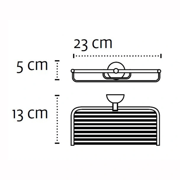 Двойна сапунерка за баня тип мрежа Classico KAPITAN - Image 2