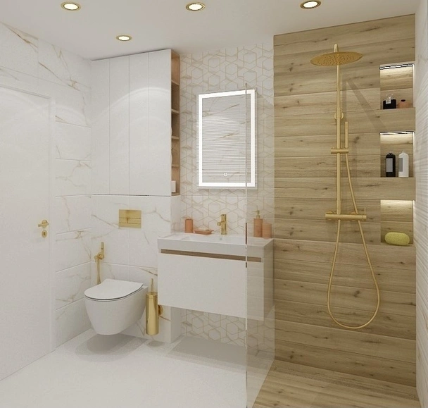 Фаянс 30x90 см Damiano Gold GEOTILES - Image 3