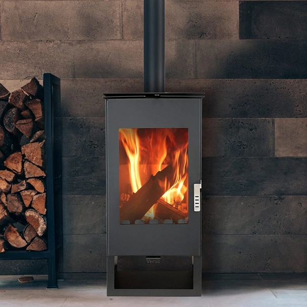 Камина на дърва, черна, Ina VERSO - Image 2