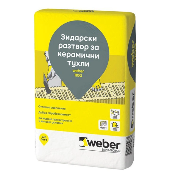 Лепило за зидане на тухли Weber 110G 40кг WEBER