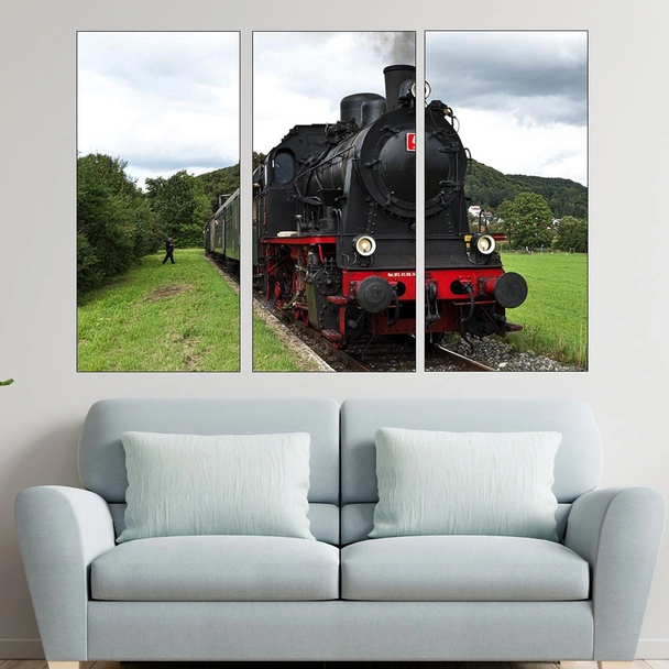 Пътнически влак музей - картина пано за стена - Image 2