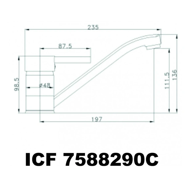 Смесител за кухненски умивалник Кристи - Image 2