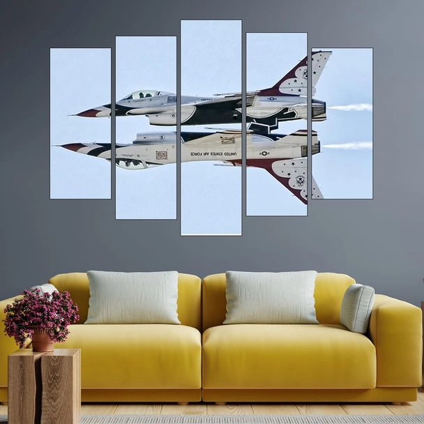 Военни самолети на авиошоу - картина пано за стена - Image 3