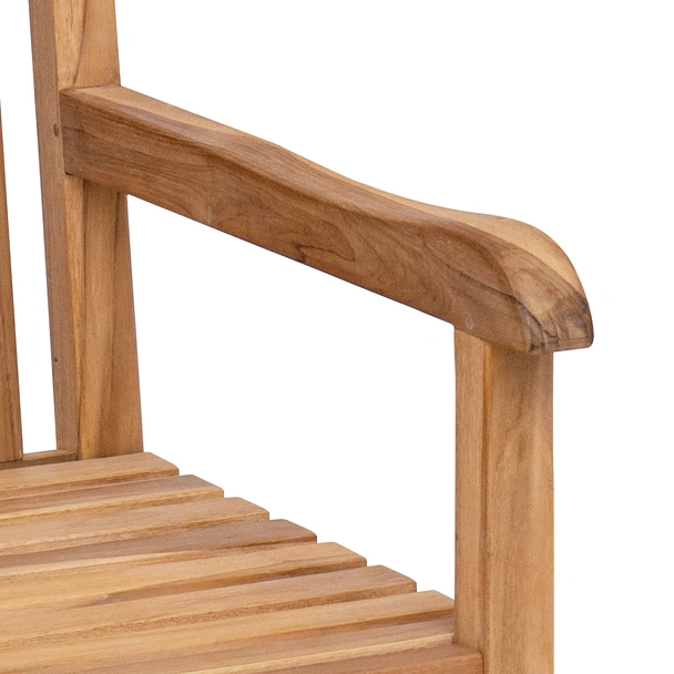 Градинска пейка Кафяво 228 x 60 x 90 см Тиково дърво масив - VL42001967 - Image 5