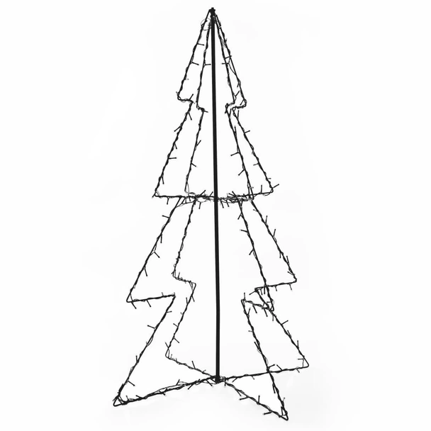 Коледна елха конус, 160 LED, закрито и открито, 78x120 см - Image 2