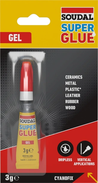 Лепило Cyano gel 3гр SOUDAL/119519
