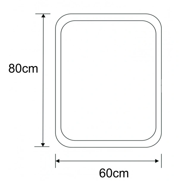 Огледало за баня 60x80 см Кристал ICM 1009/80 INTER CERAMIC - Image 5