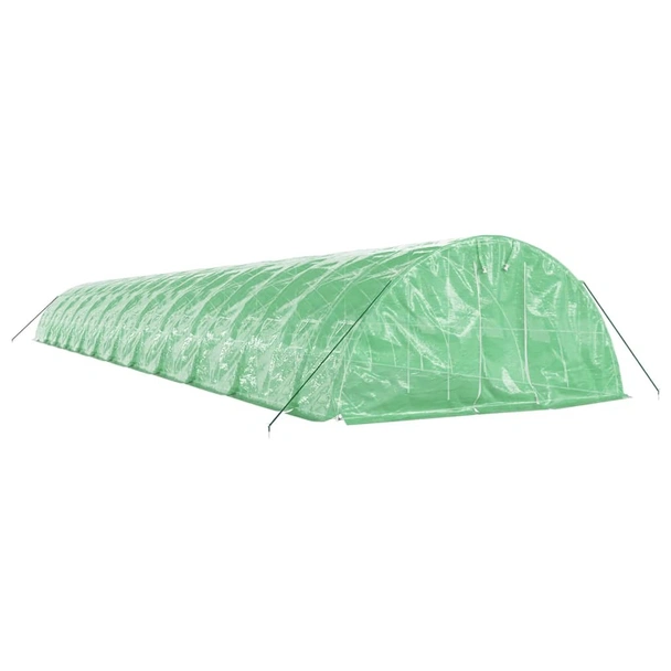 Оранжерия със стоманена рамка зелена 120 м² 24x5x2,3 м - Image 2