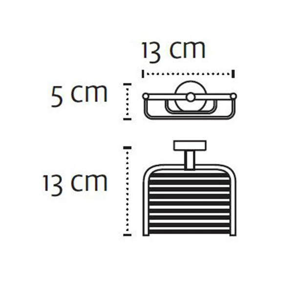 Сапунерка за баня черен мат Moderno KAPITAN - Image 3