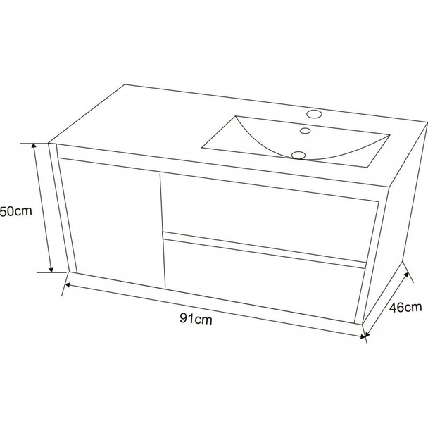 Шкаф с мивка Евиана ICP 9150L INTER CERAMIC - Image 4