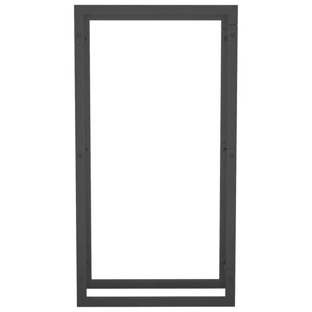 Стойка за дърва за огрев, черен мат, 50x28x94 см, стомана - Image 3