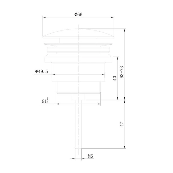 Клик сифон за мивка хром P62 FORMA VITA - Image 2
