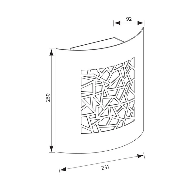 Фасаден аплик LUXOR/SQ 60W VIVALUX - Image 2