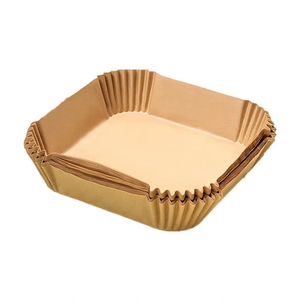 Хартиени незалепващи тавички за Еър Фрайър 20x20 см 50 бр. - Image 2