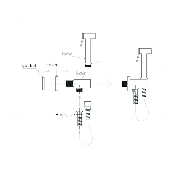 Месингов смесител за вграждане- icf 3317 - Image 4