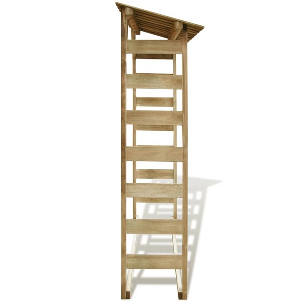 Навес за дърва за огрев, 150x44x176 cм, импрегниран бор - Image 3