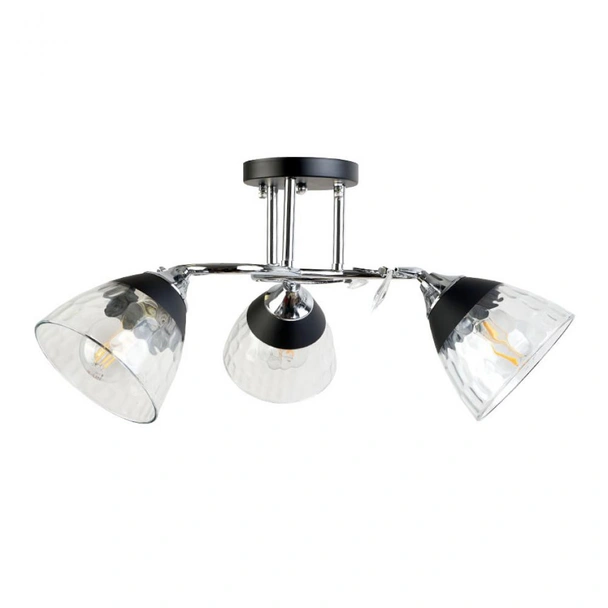 Полилей Telma 3xE27 черно+хром LIGHTEX - Image 2